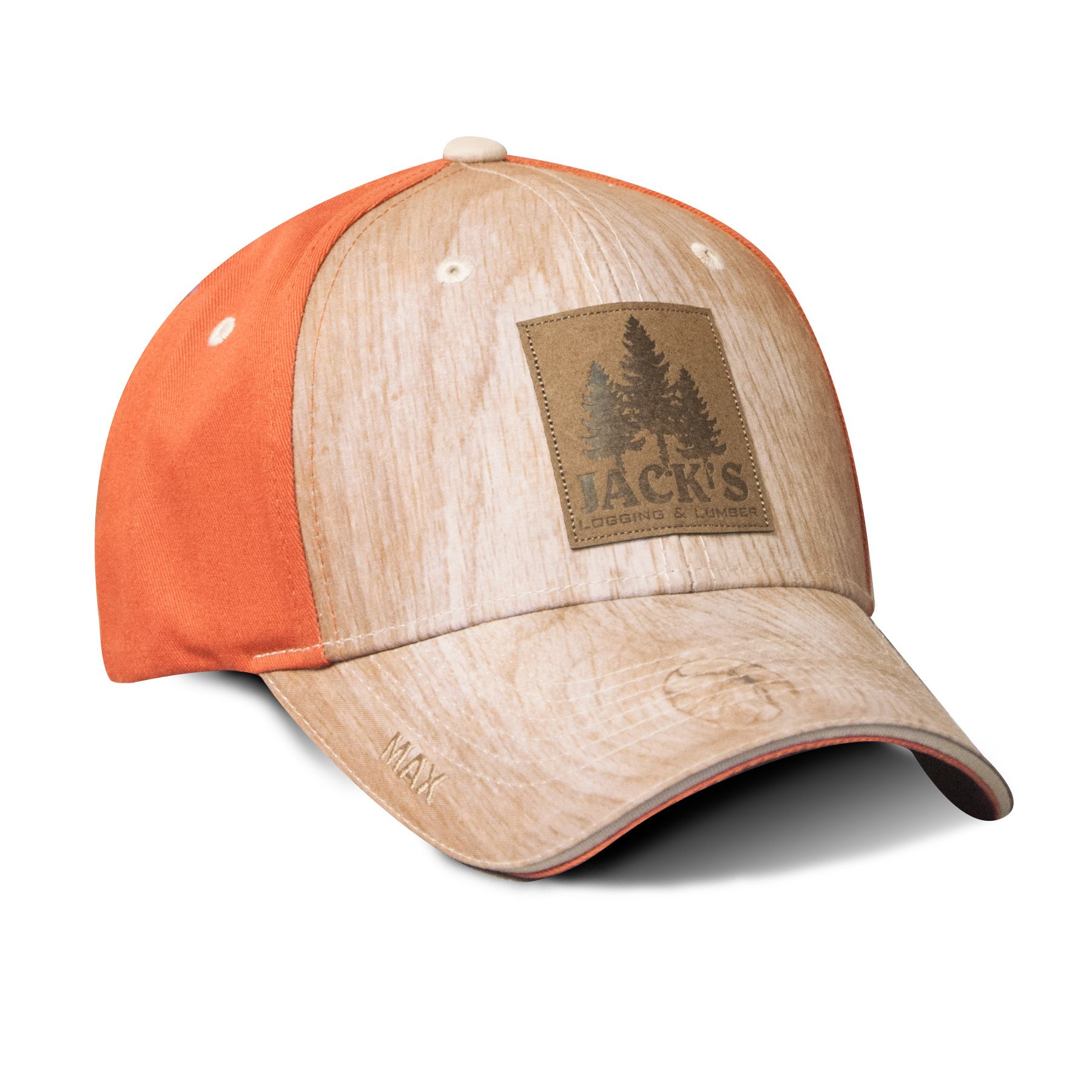 The Infusion Adult Unisex Wood Grain Max Cap 6 panel